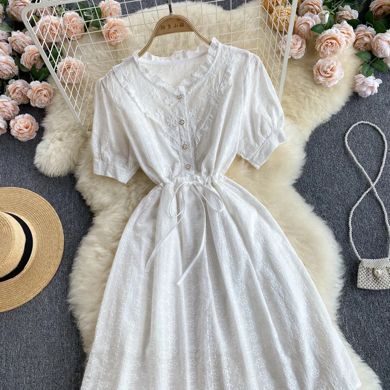 Sweet A line embroidered dress  584 Lightweight unclassified dresses