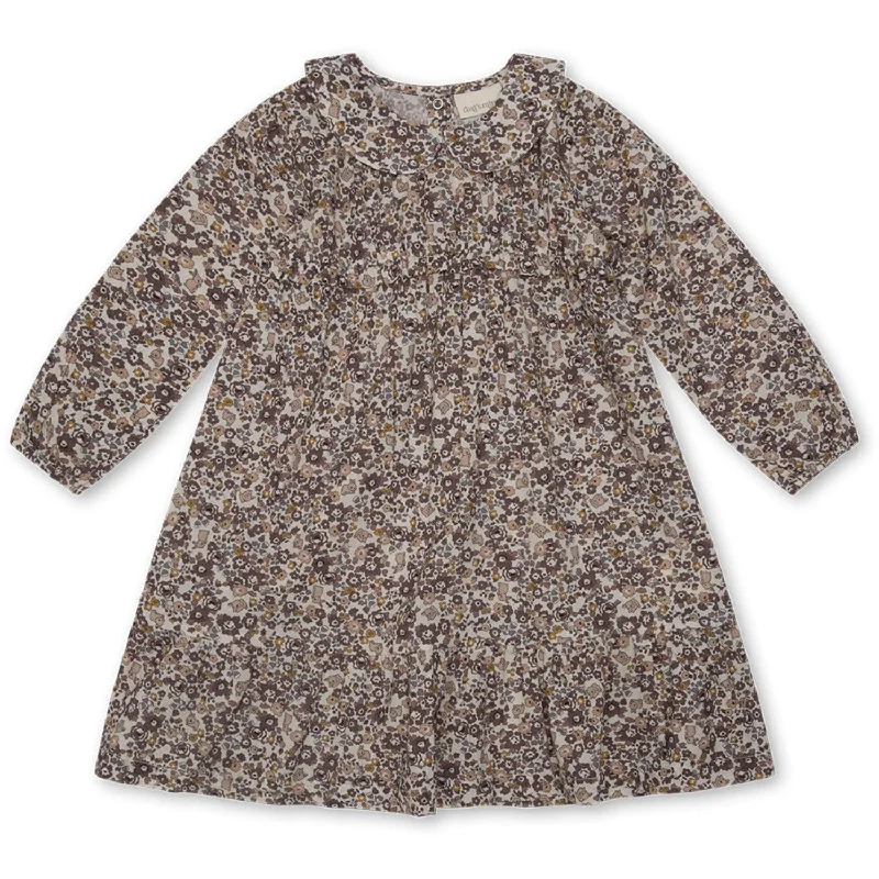 That's Mine Flora Bunnies Rose Taupe Natascha Dress Cotton unclassified dresses