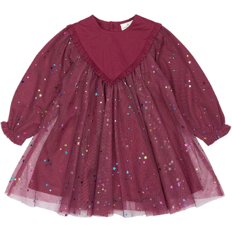 THE NEW Siblings Crushed Berry Mibby Dress Sequin unclassified dresses