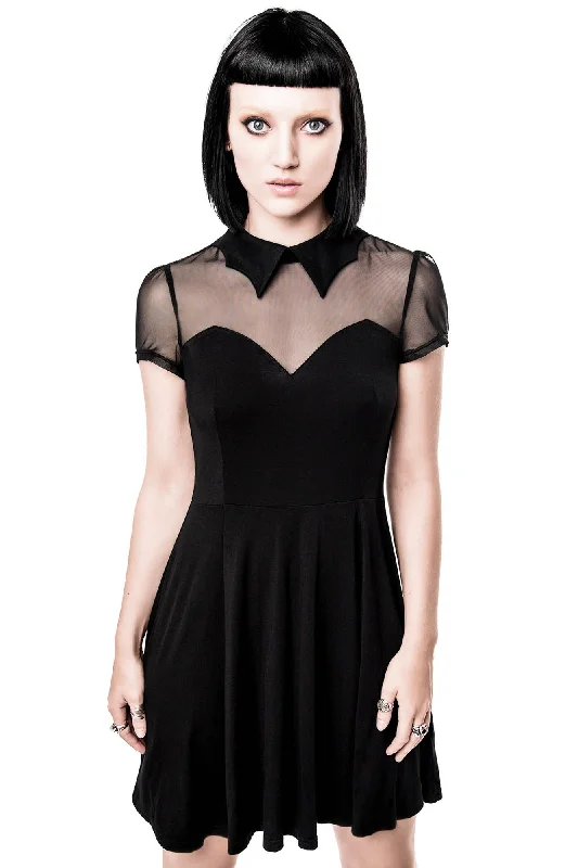 Vampyra Night Creature Skater Dress [B] - Resurrect Ruched unclassified dresses