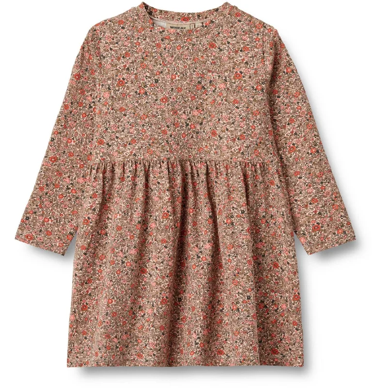 Wheat Rose Flower Meadow Jersey Dress Sessa Plus size unclassified dresses