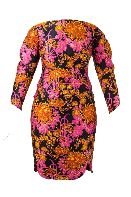 Zac Posen Women's Corset Sheath Dress 10 Multi floral Summer floral dresses
