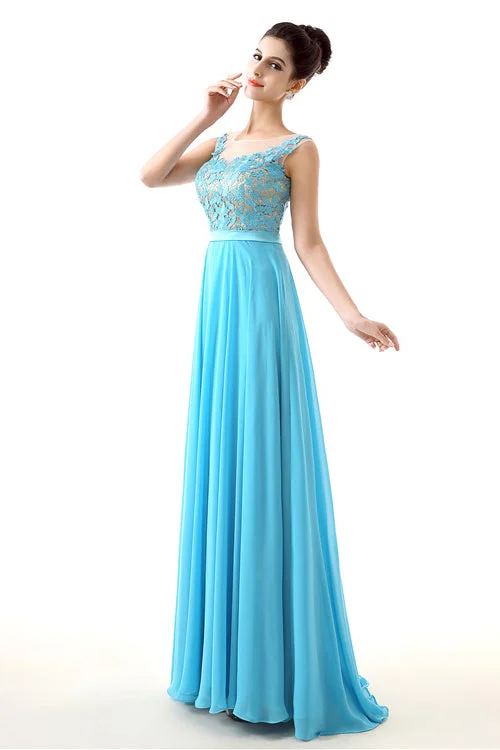 A-line Sleeves Chiffon Lace Backless Long Corset Prom Dresses outfit Lace Dress Modern A-line Sleeves Chiffon Lace Backless Long Corset Prom Dresses outfit Lace Dress Modern
