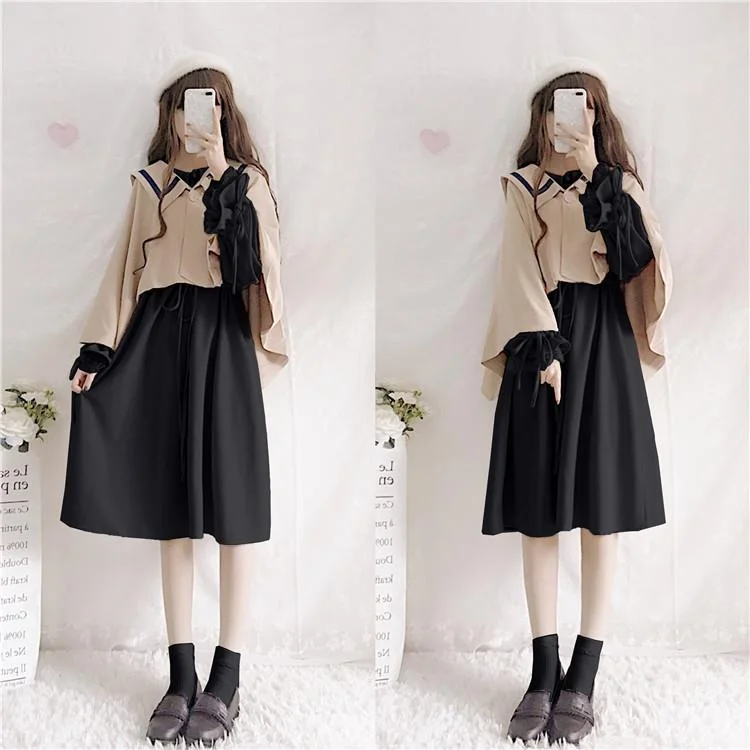 Lantern Loose Sleeve Lace Collar Dress SD00563 Lace Maxi Dress