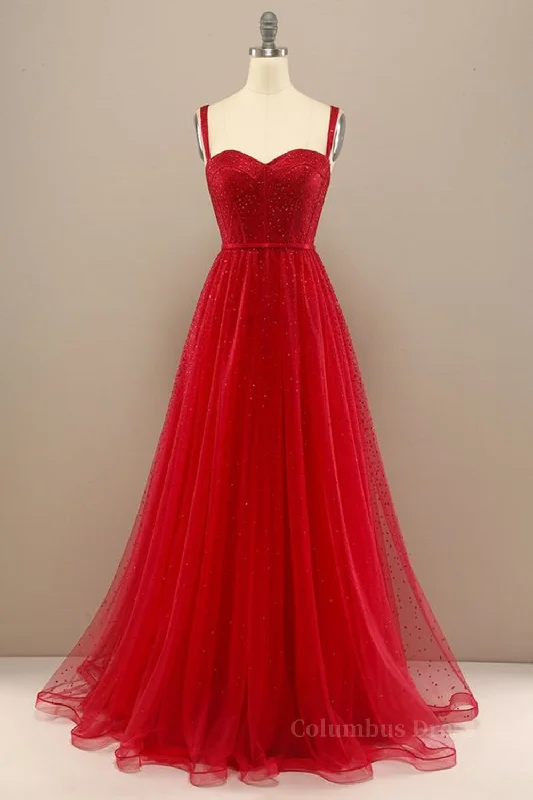 Shiny Sweetheart Neck Red Tulle Beaded Long Corset Prom Dresses, Open Back Red Tulle Corset Formal Graduation Evening Dresses outfit White Tulle Dress Shiny Sweetheart Neck Red Tulle Beaded Long Corset Prom Dresses, Open Back Red Tulle Corset Formal Graduation Evening Dresses outfit White Tulle Dress