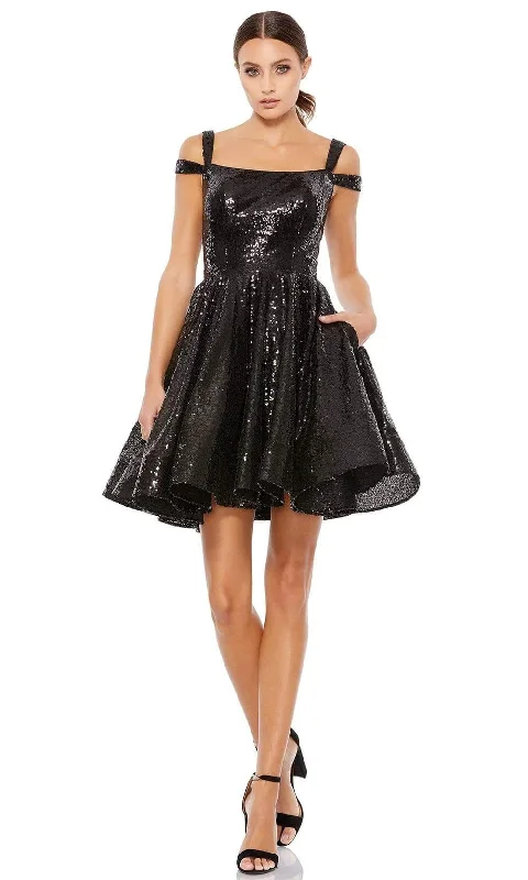 Ieena Duggal 49484 - Sequin Prom Gown Short Sequin Dress