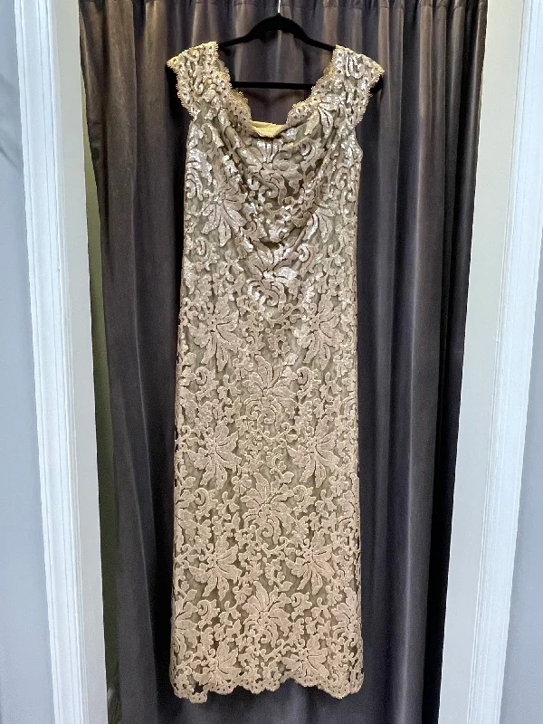 Tadashi Sequin Overlay Evening Dress Glamorous Sequin Dress