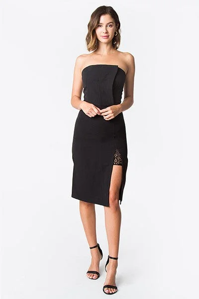 Strapless Bodycon Dress Chic Bodycon Fit