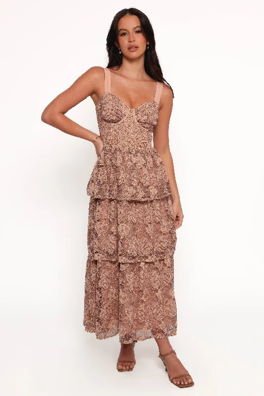 Shania Midi Dress - Multi Embroidered Midi Skirt